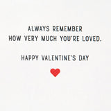 Hallmark Signature Valentines Day Card for Kids (Removable Felt Heart Ornament)