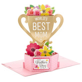 Hallmark Mothers Day Pop Up Card (Displayable World's Best Mom Trophy)