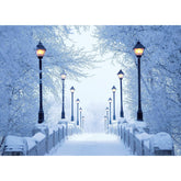 Bridge Lights And Snow Christmas Cards Boxed With Envelopes Set Of 12 Holiday Cards And 12 Envelopes. Made In Usa.