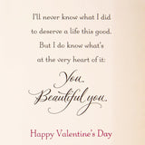 Hallmark 729VFE1191 Valentines Day Card for Wife or Girlfriend (Beautiful You)