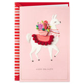 Hallmark Signature Valentine's Day Card (Llama Llove)
