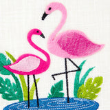 Hallmark Signature Mothers Day Card (Embroidered Flamingos) (899MBC1067)