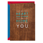 Hallmark Signature Wood Valentines Day Card for Husband, Wife, Boyfriend, Girlfriend (Love Our Life Together) Anniversary Card, Love Card