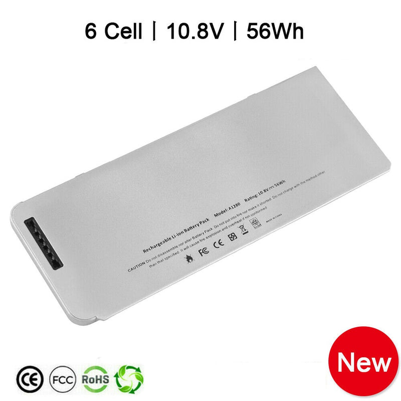 A1280 Battery For Apple Macbook 13" Aluminum Unibody A1278 2008 Mb771 Mb466 Lipo