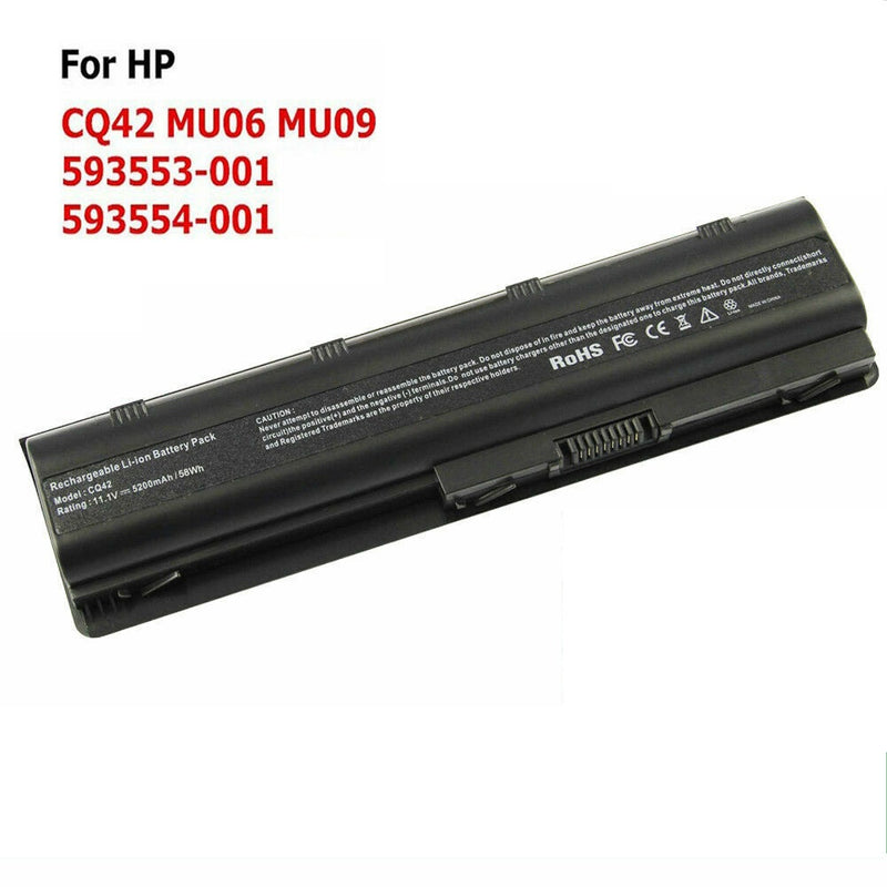 For 593553-001 Mu06 Battery For Hp 2000 Notebook Cq56 Cq32 Cq42 G62 G72 G56 Fs