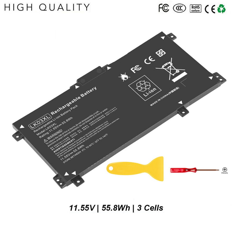 Battery For Hp Envy X360 Lk03Xl 17-Ae 17-Ce 15-Bp 15-Bq 916368-541 916814-855