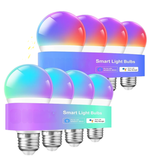 Smart LED Light Bulb 100W Equivalent RGB Color Changing WiFi A19 8 Pack