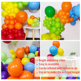 Rainbow Balloon Arch Kit (120pcs) – Bright Colors for Joyful Birthday Events