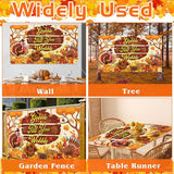 Thanksgiving Backdrop Gobble Till You Wobble Turkey Pumpkin Fall Party Decor
