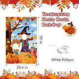 Thanksgiving Photography Backdrop Pumpkin Scarecrow Fall Harvest Photo Background