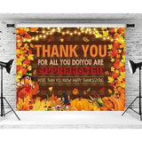 Fall Thanksgiving Backdrop Thank You for All You Do 2.1x1.5M Photo Background Party De