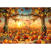 7x5ft Fall Photography Backdrop Thanksgiving Pumpkin Autumn Friendsgiving Farm Harvest Banner