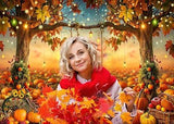 7x5ft Fall Photography Backdrop Thanksgiving Pumpkin Autumn Friendsgiving Farm Harvest Banner