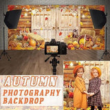 6x13ft Fall Garage Door Banner Thanksgiving Backdrop Autumn Holiday Party Wall Decor