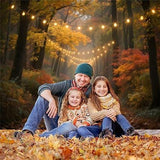 10x10ft Fall Backdrop Glitter Forest Autumn Scene Thanksgiving Friendsgiving Photography Banner