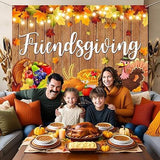 5x3ft Friendsgiving Backdrop Banner for Fall Thanksgiving Party Photography