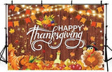 7x5ft Thanksgiving Backdrop with Pumpkins Turkey Maple Leaves Red Truck Decor