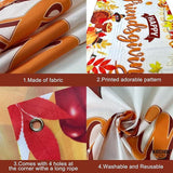 Happy Friendsgiving Banner 72x44 Inch Backdrop for Party & Photography Decor