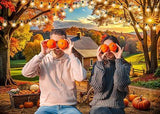 Fall Backdrop 82x59 Inch Autumn Pumpkin Harvest Thanksgiving Photography Decor