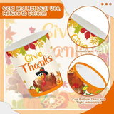 Thanksgiving Party Supplies: 132 Pcs Friendsgiving Tableware - Plates, Cups & Napkins
