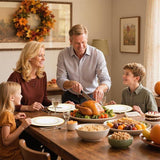 Gold Plastic Plates Set: Heavy Duty Dinnerware, Cutlery & Cups - Serves 25