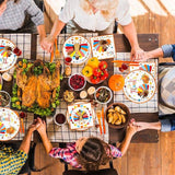 Thanksgiving Turkey Party Supplies Set: Disposable Dinnerware for 24 Guests