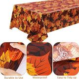 Thanksgiving Party Tableware Set: Maple Leaf Theme, 24 Guests