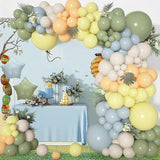Sage Green & Dusty Blue Balloon Garland Kit: Baby Shower Decor