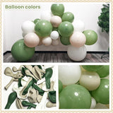 Sage Green Balloon Garland Kit: Sand White Baby Shower Decor