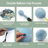 Dusty Green Pink Blue Balloon Arch Kit Pastel White Sage for Baby Shower Party