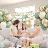 Sage Green Balloons 60pcs 12inch Sand White Gold for Baby Shower Wedding Party