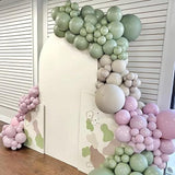 Pale Dusty Green Mini Balloon Set 60 Pcs for Birthday Jungle and Safari Decor