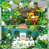 Green Balloon Arch Kit 153 Pcs for Baby Shower Birthday and Jungle Party Decor