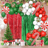 Christmas Balloon Arch Kit: Red, Green & White Party Decor