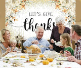 7x5FT Thanksgiving Backdrop Fall Pumpkins Boho Floral Photo Background Decor