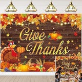 Happy Thanksgiving Backdrop 7x5FT Fall Harvest Maple Leaves Pumpkin Photo Background