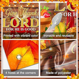 Give Thanks to The Lord Backdrop Fall Harvest Christian Thanksgiving Party Banner