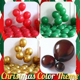 149PCS Christmas Balloon Garland Kit Red Green Gold Brown Balloons for Holiday Decor