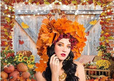 7x5ft Fall Thanksgiving Backdrop Pumpkin Harvest Barn Autumn Maple Leaves Party Photo Booth