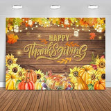 7x5ft Happy Thanksgiving Backdrop Maple Leaves Pumpkin Turkey Autumn Harvest Party Banner