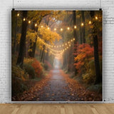 10x10ft Fall Backdrop Glitter Forest Autumn Scene Thanksgiving Friendsgiving Photography Banner
