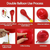 Christmas Balloon Garland Arch Kit Red Green White Gold Candy Star Decor