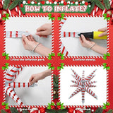 Christmas Balloon Arch Kit Red Pink Green Balloons with Candy Cane and Santa Foils