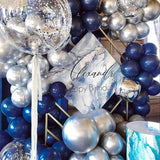 Navy Blue Balloon Arch Kit 140pcs for Birthday Wedding Baby Shower Graduation