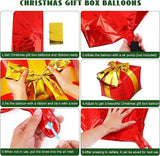 Christmas Balloon Arch Kit 233pcs with Candy, Star & Gift Box Balloons for Party