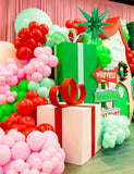 Christmas Balloon Garland Kit: Red, Green & Pink Candy Balloons