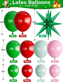 Christmas Balloon Garland Kit: Red, Green & Pink Candy Balloons