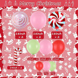 Christmas Balloon Arch Kit: Pink, Red & Green Holiday Decor