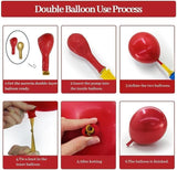 Red, White & Gold Balloon Arch Kit – Festive Party Garland