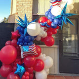 Red White Balloon Arch Kit 134Pcs Matte and Confetti Balloons for Wedding Birthday Party